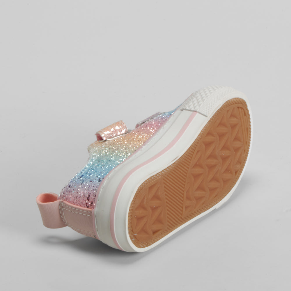 Zapatilla lona glitter multicolor BACHE