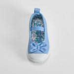 Zapatilla lona bailarina bebé azul BACHE