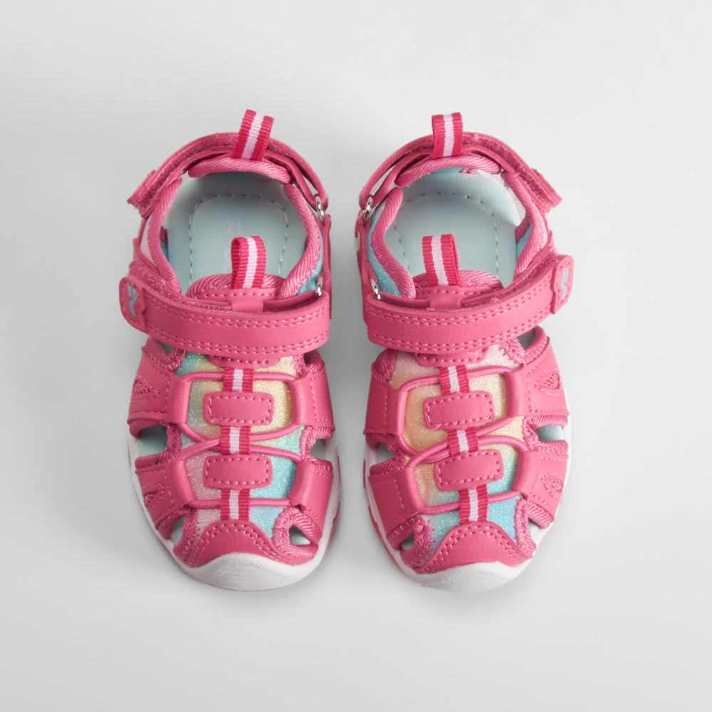 Sandalia deportiva cerrada bebé rosa BACHE