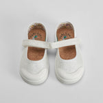 Merceditas lona con brillo blanca PABLOSKY