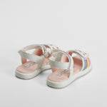 Sandalia estrellas multicolor bebé blanca BACHE