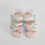 Sandalia tiras y mariposas bebé multicolor BACHE