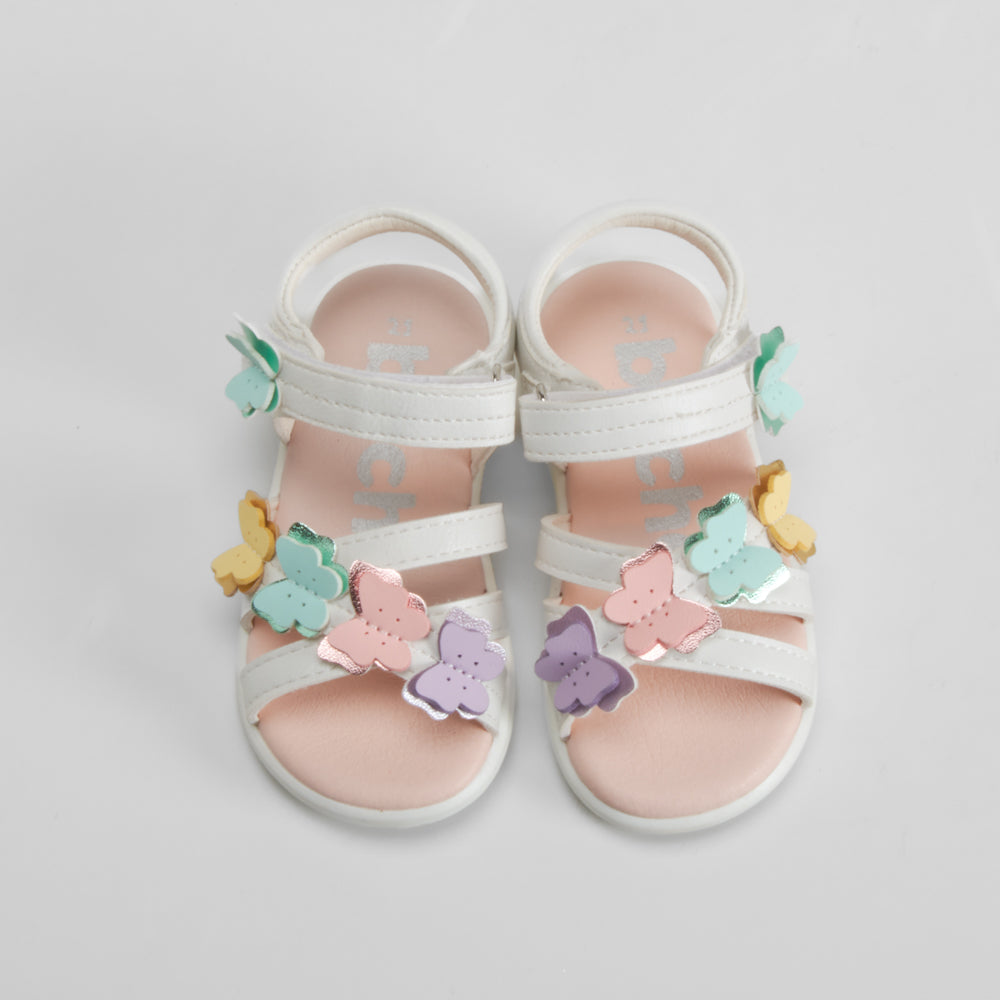 Sandalia tiras y mariposas bebé multicolor BACHE