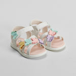 Sandalia tiras y mariposas bebé multicolor BACHE