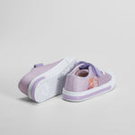 Zapatilla de lona con luces morada FROZEN