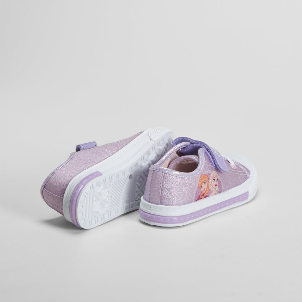 Zapatilla de lona con luces morada FROZEN