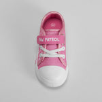 Zapatilla de lona con luces rosa PATRULLA CANINA