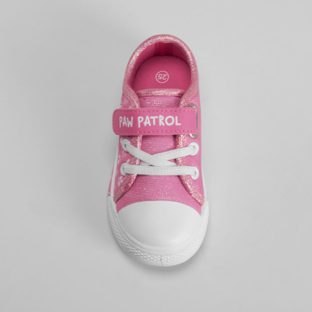 Zapatilla de lona con luces rosa PATRULLA CANINA