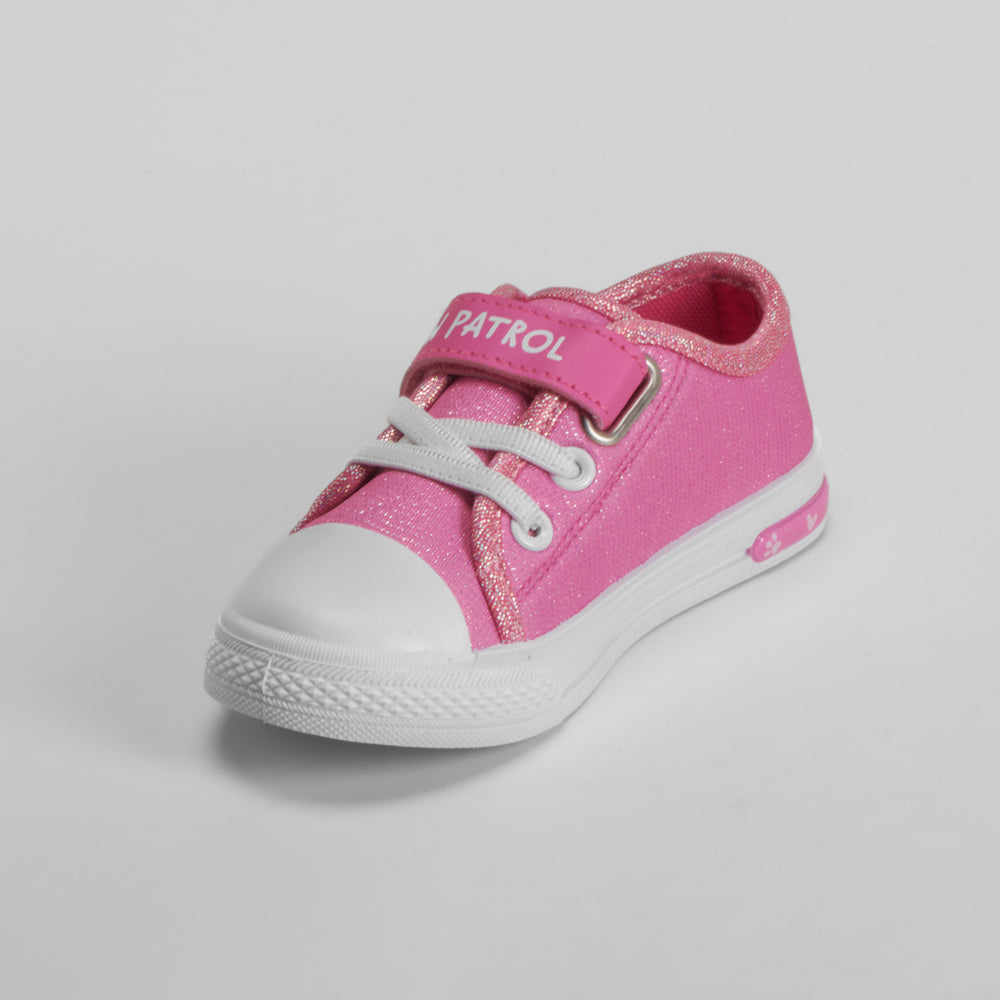 Zapatilla de lona con luces rosa PATRULLA CANINA