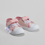 Zapatilla lona con luces rosa STITCH