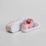 Zapatilla lona con luces rosa STITCH