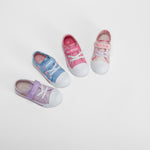 Zapatilla lona con luces rosa STITCH