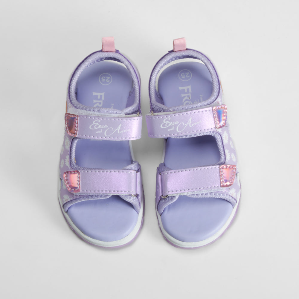 Sandalia deportiva con luces morada FROZEN