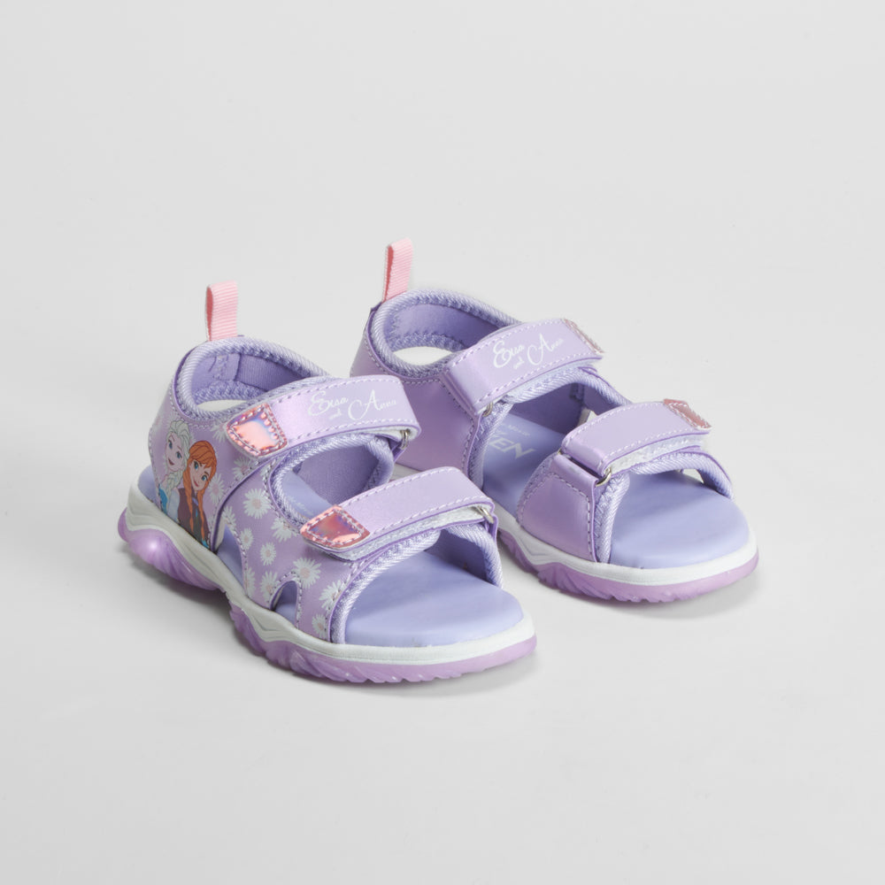 Sandalia deportiva con luces morada FROZEN