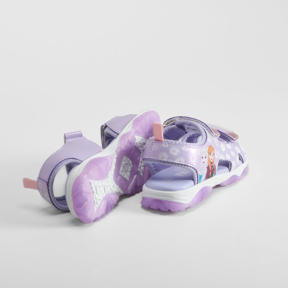 Sandalia deportiva con luces morada FROZEN