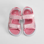Sandalia deportiva con luces rosa STITCH