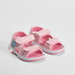 Sandalia deportiva con luces rosa STITCH