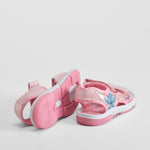 Sandalia deportiva con luces rosa STITCH