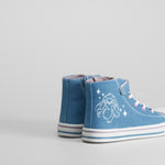 Zapatilla alta lona denim STITCH