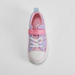 Zapatilla lona unicornios morada OH GIRL