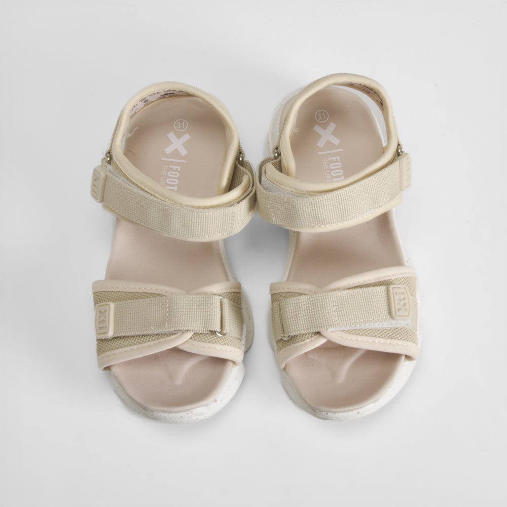Sandalia velcro infantil rosa nude XTI