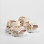 Sandalia velcro infantil rosa nude XTI