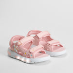 Sandalia deportiva luces rosa BEPPI