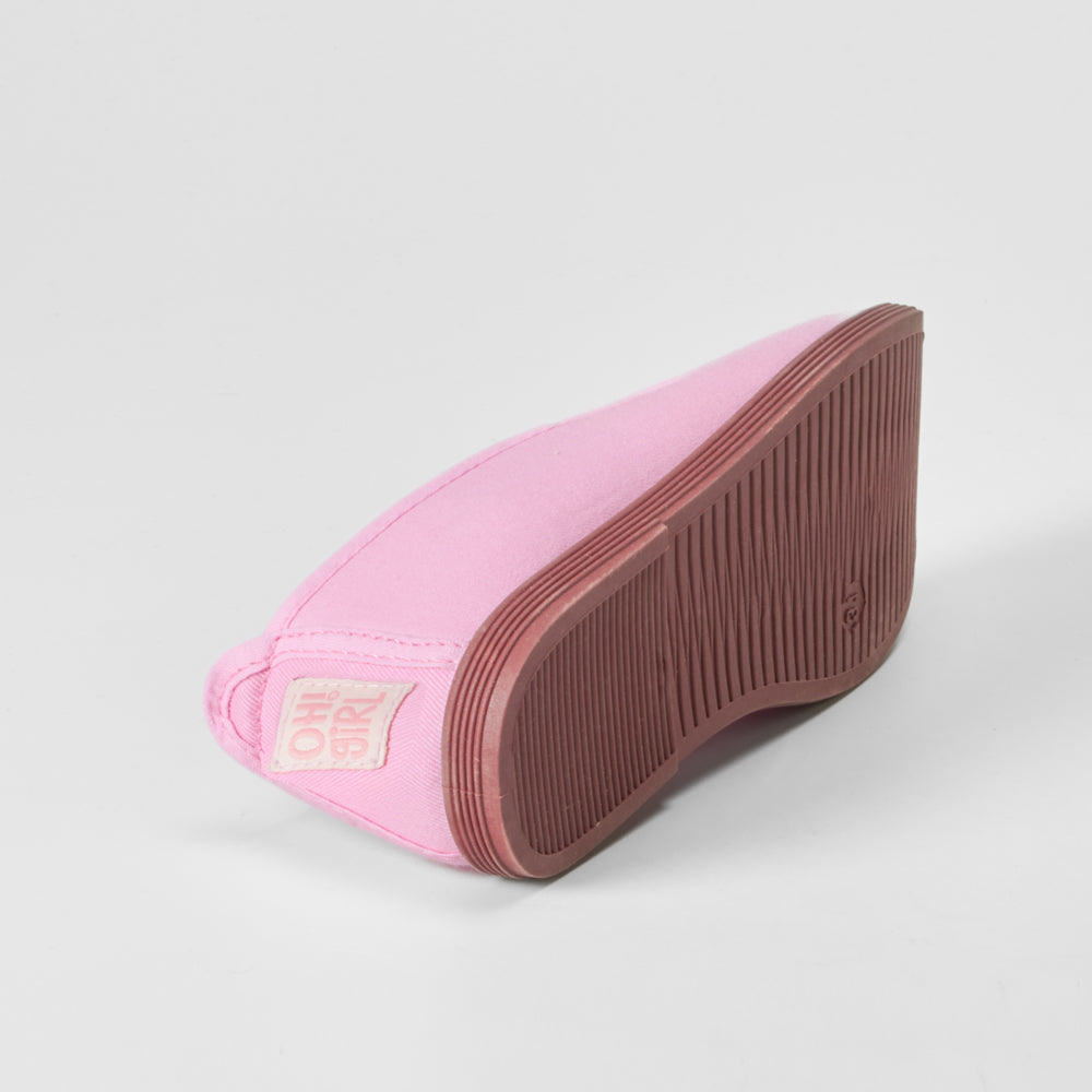 Zapatilla lona kung fu infantil rosa OH GIRL