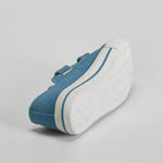 Zapatilla de lona con velcros denim azul OH GIRL