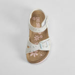 Sandalia bio con brillo blanca OH GIRL