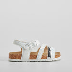Sandalia bio con tiras blanca OH GIRL