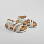 Sandalia bio con tiras blanca OH GIRL
