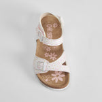 Sandalia bio flores rosa OH GIRL