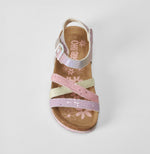 Sandalia bio con tiras multicolor OH GIRL