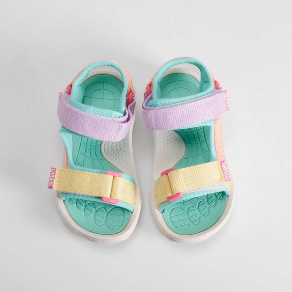 Sandalia deportiva verde multicolor OH GIRL