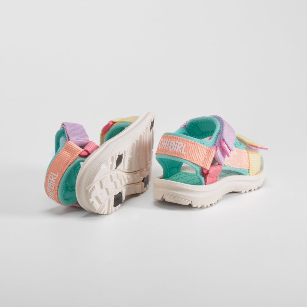 Sandalia deportiva verde multicolor OH GIRL