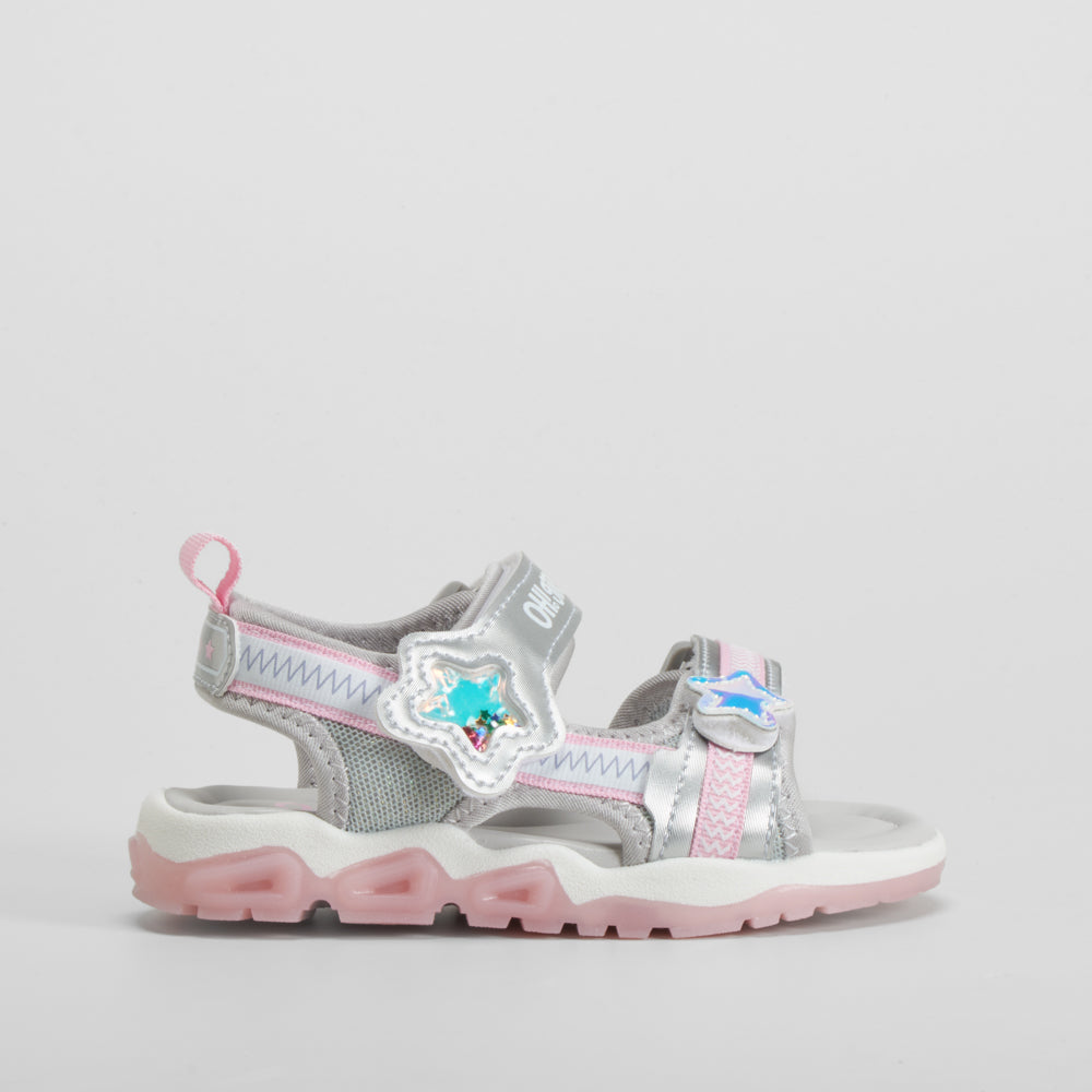 Sandalia deportiva de luces gris OH GIRL