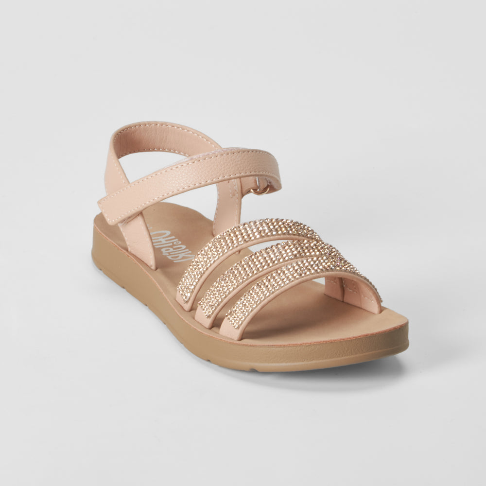 Sandalia plana brillo rosa OH GIRL