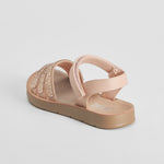 Sandalia plana brillo rosa OH GIRL