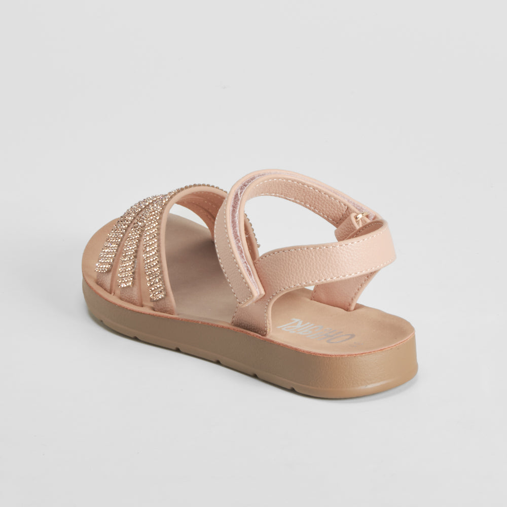 Sandalia plana brillo rosa OH GIRL
