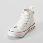 Zapatilla alta lona blanca OH GIRL