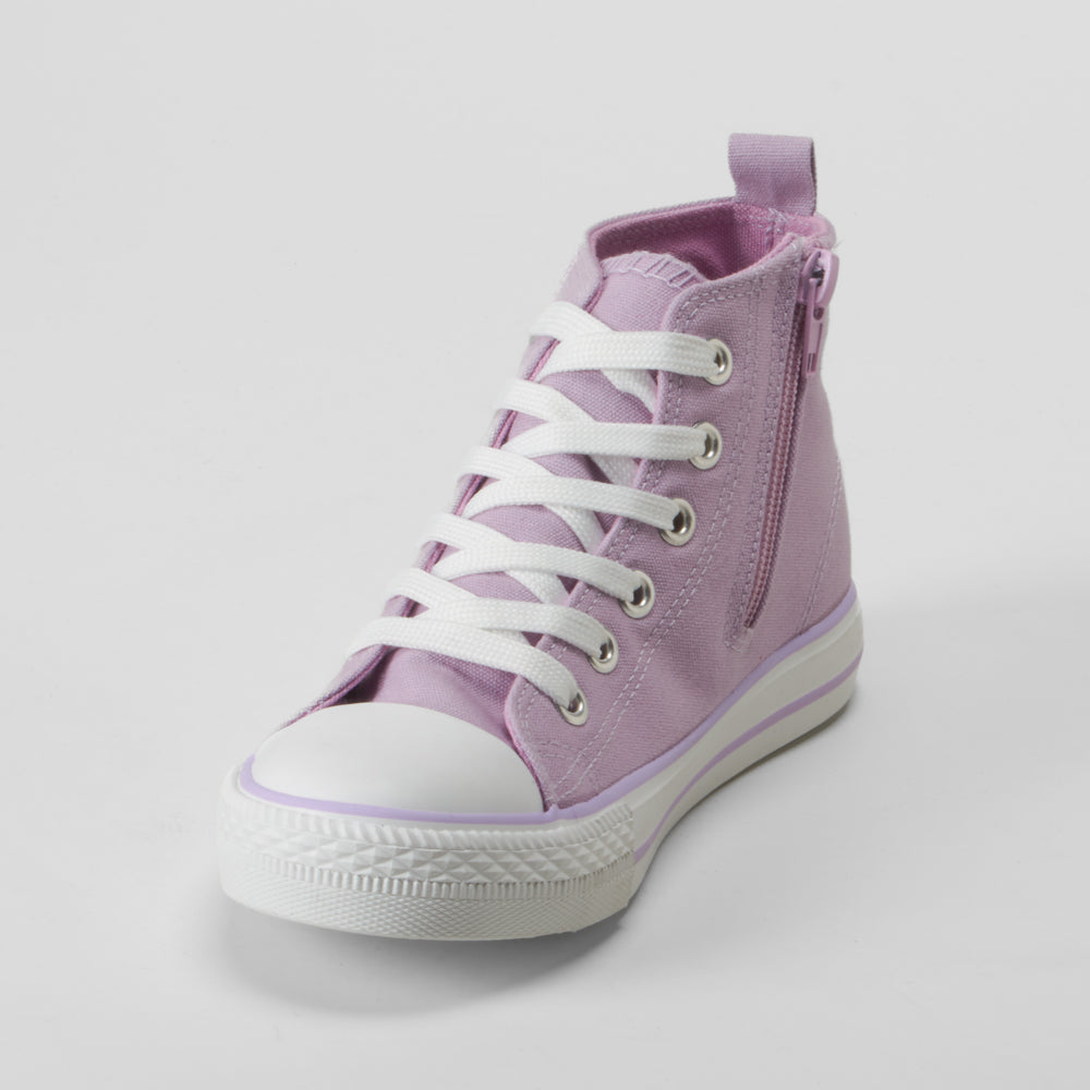 Zapatilla alta lona morada OH GIRL