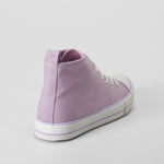 Zapatilla alta lona morada OH GIRL