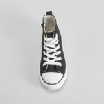 Zapatilla alta lona negra OH GIRL