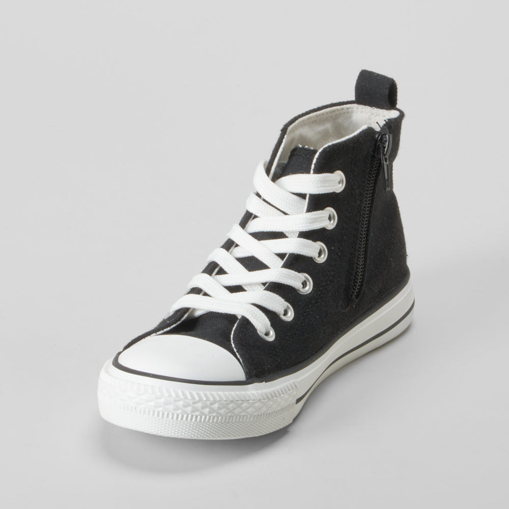 Zapatilla alta lona negra OH GIRL