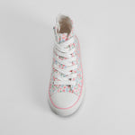 Zapatilla alta lona flores multicolor OH GIRL