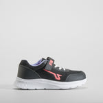 Deportiva walking negro y rosa UTWO