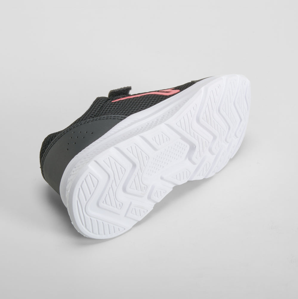 Deportiva walking negro y rosa UTWO