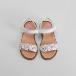 Sandalia trenza piel blanca PABLOSKY