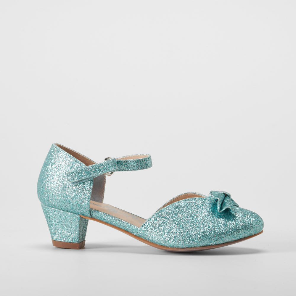 Zapato tacón abierto azúl OH GIRL